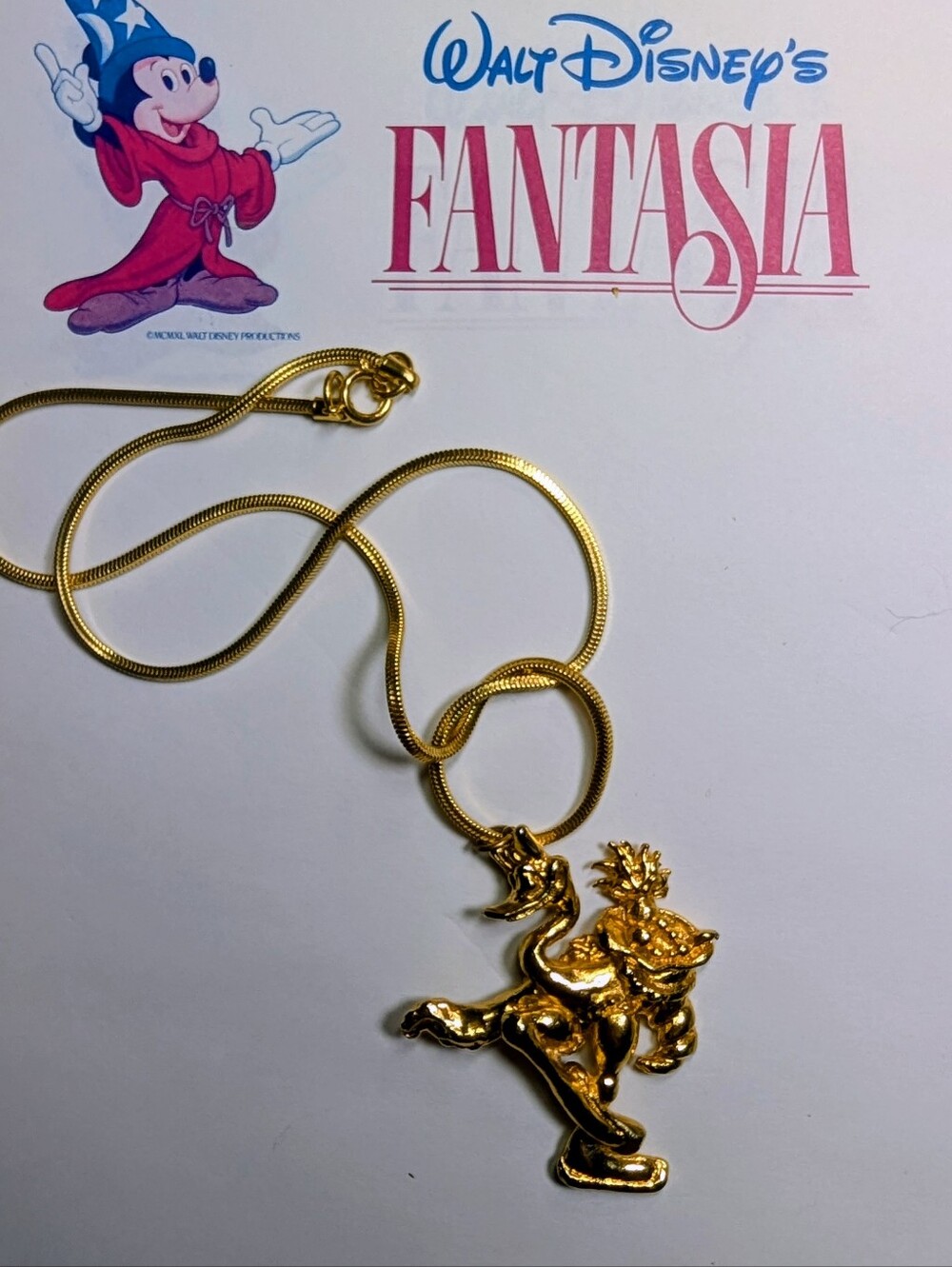Wendy Gell Disney Fantasia pendant gold-plated rare
